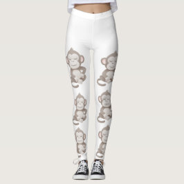 Zelfverzekerde Aap – Alledaagse Comfort Leggings