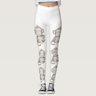 Zelfverzekerde Aap – Alledaagse Comfort Leggings