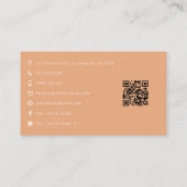 Zelfverzekerde Afro Zwarte Vrouw Baas Empowerment  Visitekaartje (Achterkant)