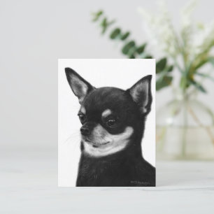 Zelfverzekerde Chihuahua-expressie - met de hand g Briefkaart