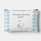 Zelfverzekerde Gans Gingham Print Naai Tas (Voorkant)