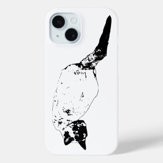 Zelfverzekerde Kat Draai Case-Mate iPhone Case (Achterkant)