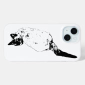 Zelfverzekerde Kat Draai Case-Mate iPhone Case (Achterkant (horizontaal))