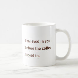 Zelfverzekerde Koffieboon Karakter Koffiemok