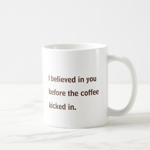 Zelfverzekerde Koffieboon Karakter Koffiemok