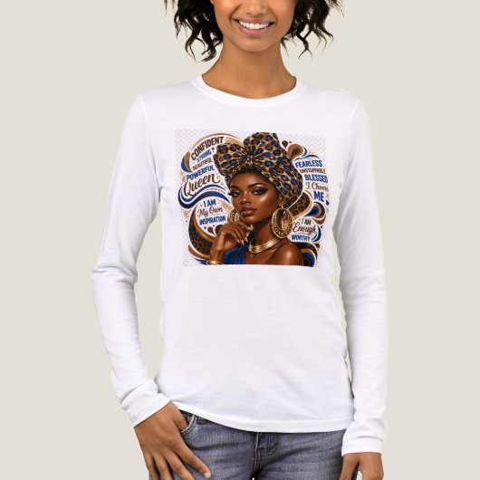 Zelfverzekerde koningin T-shirt (Voorkant volledig)
