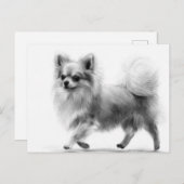 Zelfverzekerde stappen met de hand geschilderd Chi Briefkaart (Voorkant / Achterkant)