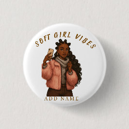 ZELFverzekerde STIJLvolle PARTIJ Ronde Button 3,2 Cm