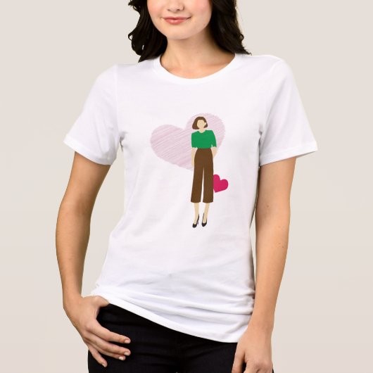 Zelfverzekerde vrouw T-shirt - (Voorkant)