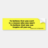 Zelfverzekerdheid bumpersticker (Voorkant)