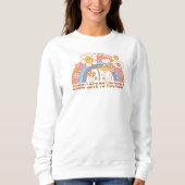 Zelfverzorgd Sweatshirt Trendy Retro Good Vibes Wo (Voorkant)