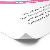 Zelfverzorgd wiel Poster in kleur! (Hoek)