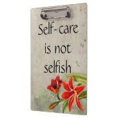 Zelfverzorging is geen losse behandeling met een F Klembord (Links)