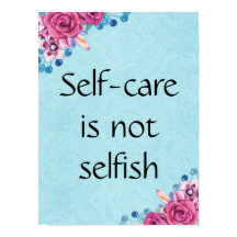 Zelfverzorging is geen losse Poster van het vlinde