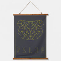 Zelfverzorging poster gele origami waarde