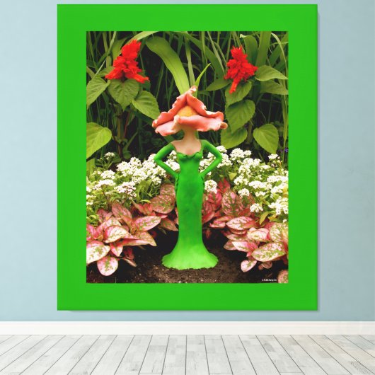 Zelfvoorzienende tuin - canvas afdruk (Insitu (Houten vloer))