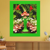 Zelfvoorzienende tuin - canvas afdruk (Insitu (Woonkamer))