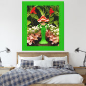 Zelfvoorzienende tuin - canvas afdruk (Insitu (Slaapkamer))