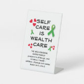 ZELFZELFZORGZORGZORG Christelijk Reclamebord Met Voetstuk (Voorkant)