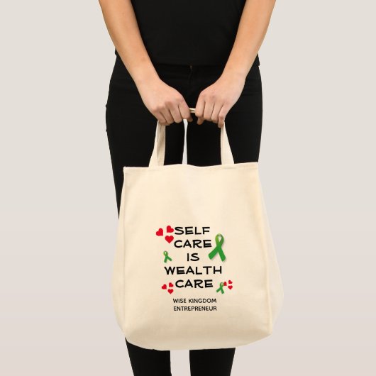 ZELFZELFZORGZORGZORG Christelijk Tote Bag (Voorkant (product))