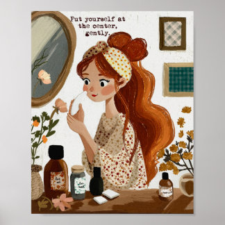 Zelfzorg Cottagecore Muurkunst Poster