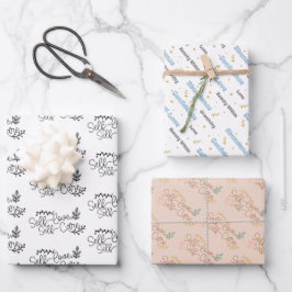 Zelfzorg en zelfliefde inpakpapier vel