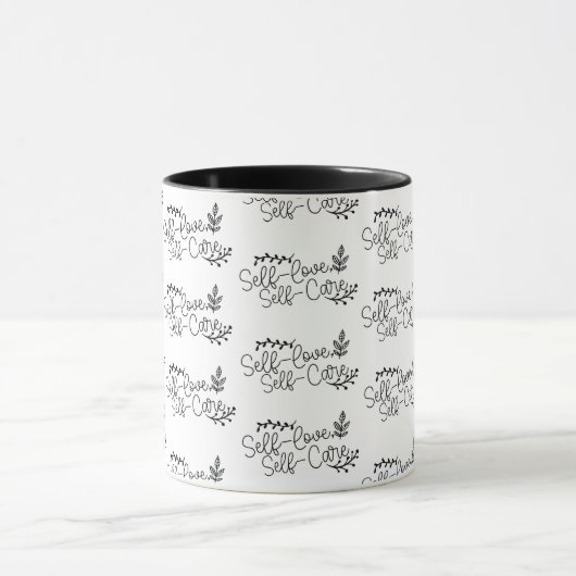 Zelfzorg en zelfliefde mok (Midden)