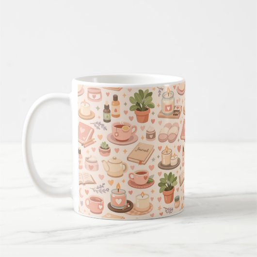Zelfzorg Esthetisch Patroon Koffiemok (Links)