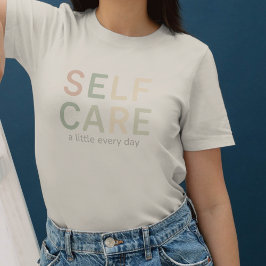 Zelfzorg, Gezellige Typografie, Warme Esthetiek T-shirt