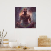 Zelfzorg is een reis naar uitstraling poster (Keuken)