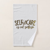 zelfzorg is niet egoïstisch bad handdoek (Handdoek)
