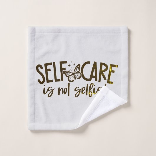 zelfzorg is niet egoïstisch bad handdoek (Wasdoekje)