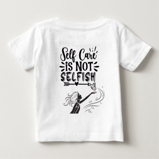 "Zelfzorg is niet egoïstisch" Inspirerend afbeeldi (Achterkant)