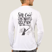"Zelfzorg is niet egoïstisch" Inspirerend afbeeldi Tri-Blend Shirt (Achterkant)