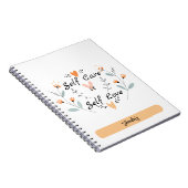 Zelfzorg is zelfliefde: omarm jezelf notitieboek (Rechterzijde)