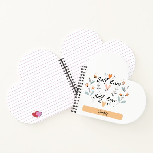 Zelfzorg is zelfliefde: omarm jezelf notitieboek (Binnen)