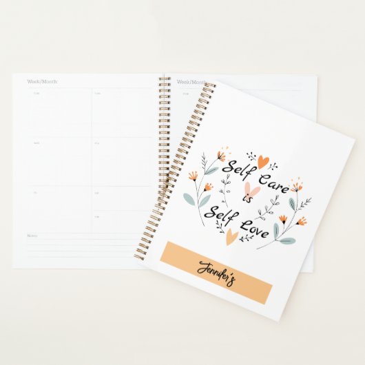 Zelfzorg is zelfliefde: omarm jezelf planner (Display)