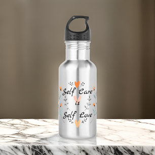 Zelfzorg is zelfliefde: omarm jezelf waterfles 