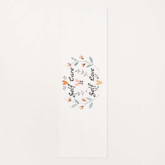 Zelfzorg is zelfliefde: omarm jezelf yogamat (Voorkant)