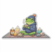 Zelfzorg Kikker Sticker (Voorkant)