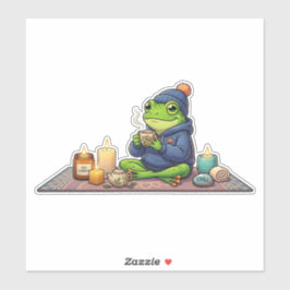 Zelfzorg Kikker Sticker