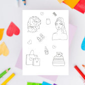 zelfzorg, kleurplaat,