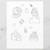 zelfzorg, kleurplaat, (Voorkant)