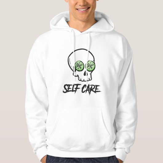 Zelfzorg mannen hoodie (Voorkant)