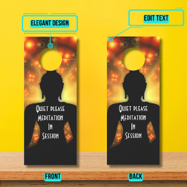 Zelfzorg Mindfulness niet storend teken Deurhanger