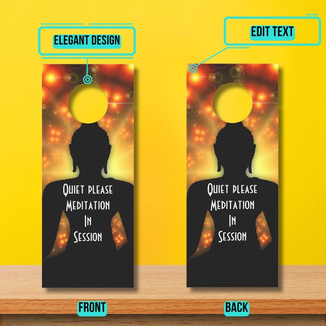 Zelfzorg Mindfulness niet storend teken Deurhanger (Please enjoy our design and see the others in the collection.)