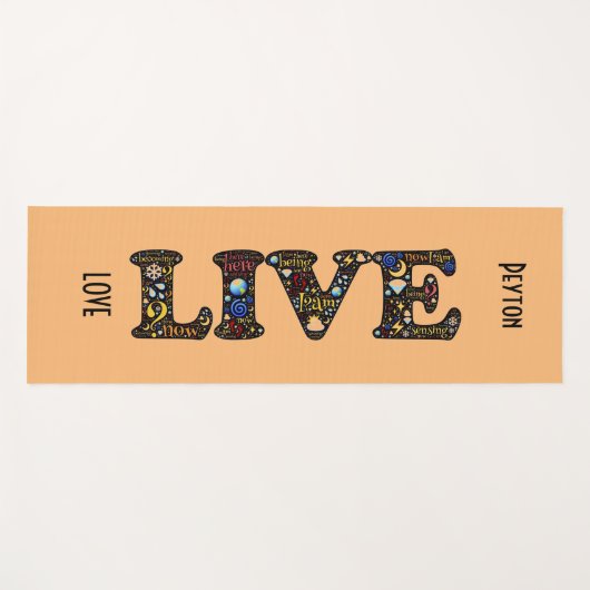 Zelfzorg Mindfulness Yoga Mat (Voorkant (horizontaal))