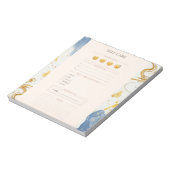 Zelfzorg roze Planner goud luxe waterverf Notitieblok (Linkerzijde)