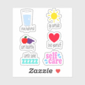 Zelfzorg Sticker Set (Vel)