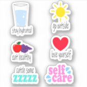 Zelfzorg Sticker Set (Voorkant)